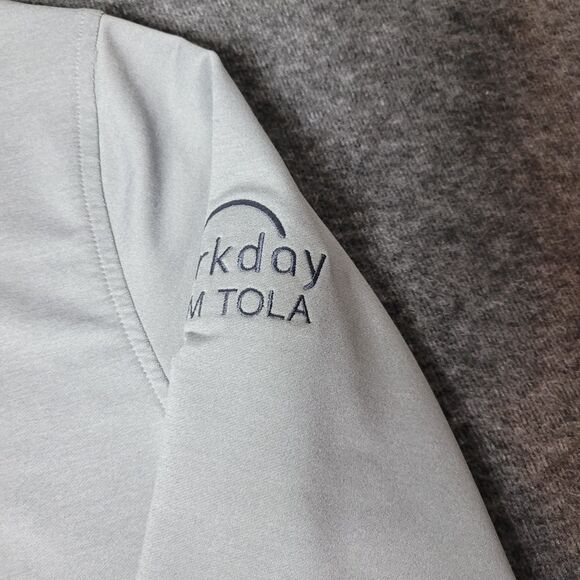 Peter Millar Performance Quarter Zip Men's Size L Gray Lightweight Casual - Picture 4 of 14